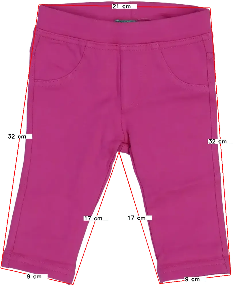 Rózsaszín Benetton Leggings EU 68 / UK 3-6 hónap / US 3-6 hónap