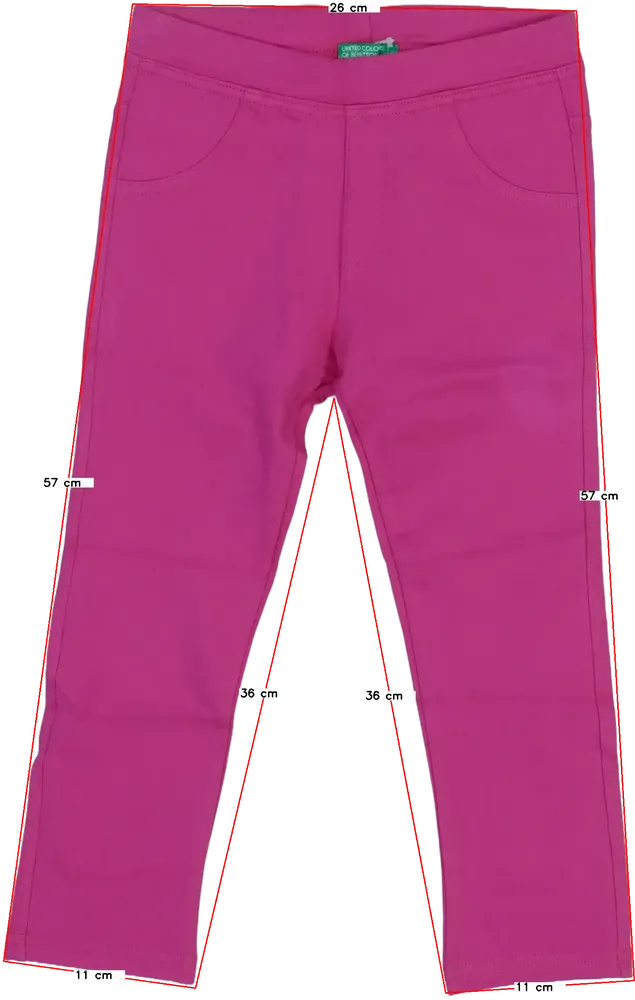 Rózsaszín Benetton Leggings EU 104 / UK 4 év / US 4T/XS