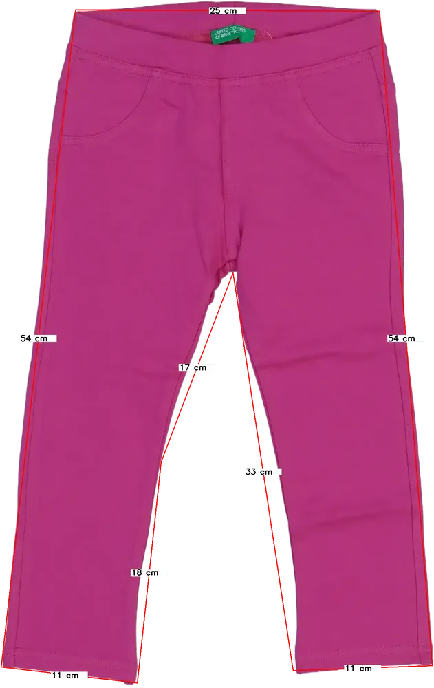 Rózsaszín Benetton Leggings EU 98 / UK 3 év / US 3T