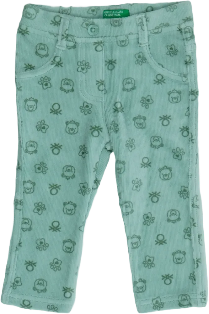 Zöld Benetton Hosszúnadrág EU 62 / UK 0-3 hónap / US 0-3 hónap