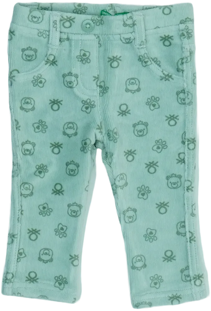 Zöld Benetton Hosszúnadrág EU 68 / UK 3-6 hónap / US 3-6 hónap