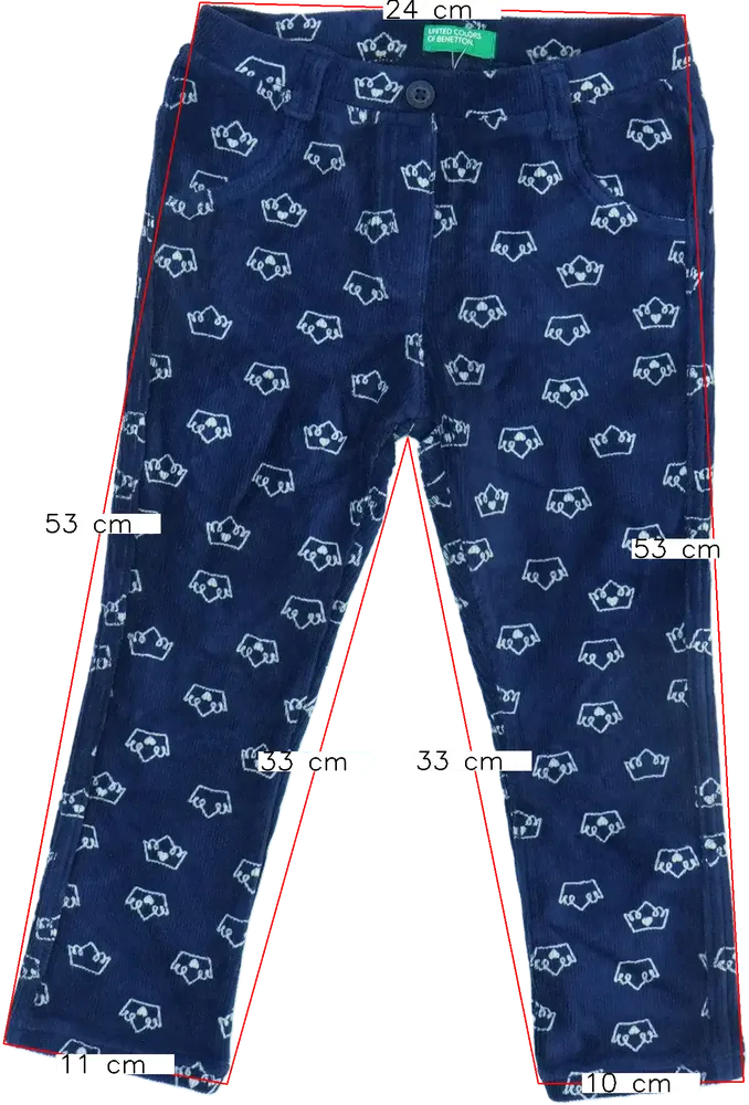 Kék Benetton Baby nadrág EU 98 / UK 3 év / US 3T