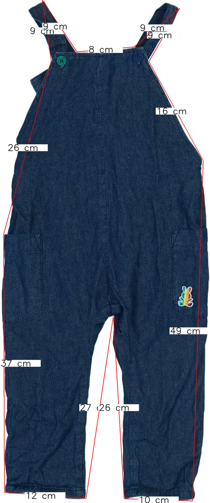 Kék Benetton Kantáros hosszú / rövidnadrág EU 86 / UK 12-18 hónap / US 18 hónap