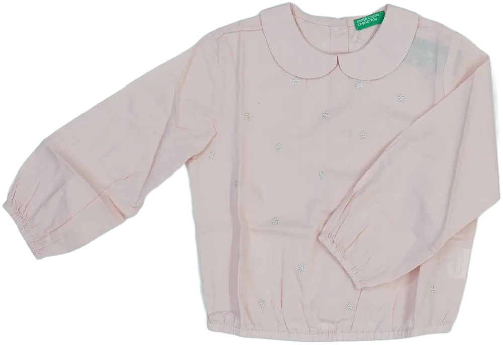 Rózsaszín Benetton Blúz EU 98 / UK 3 év / US 3T