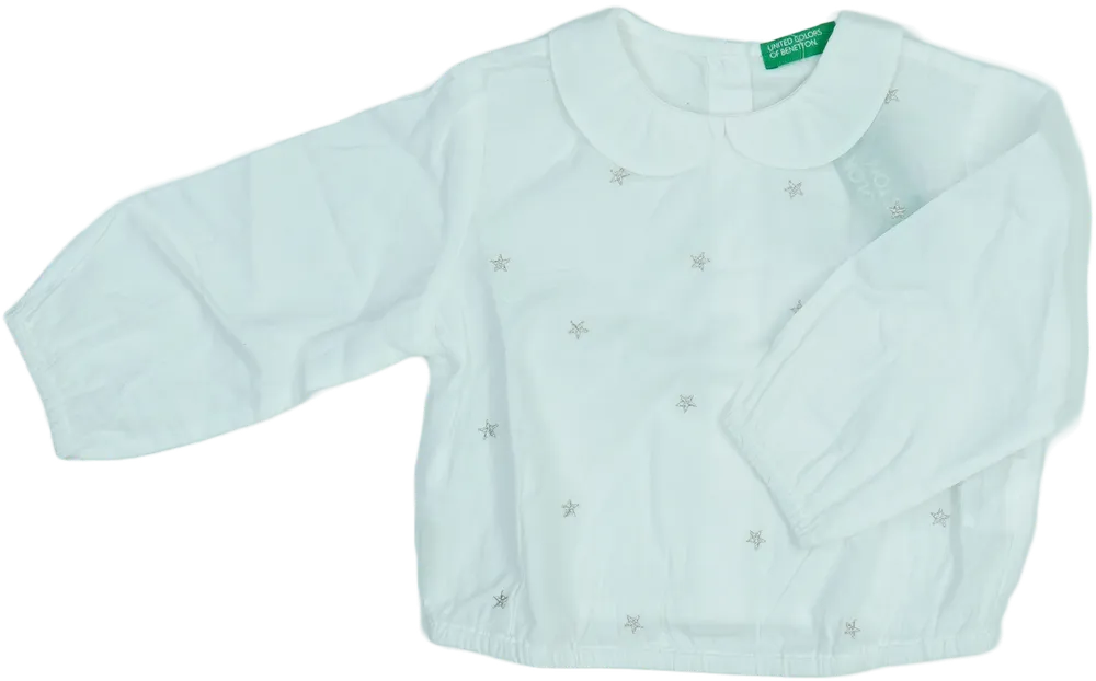 Fehér Benetton Blúz EU 80 / UK 9-12 hónap / US 12 hónap