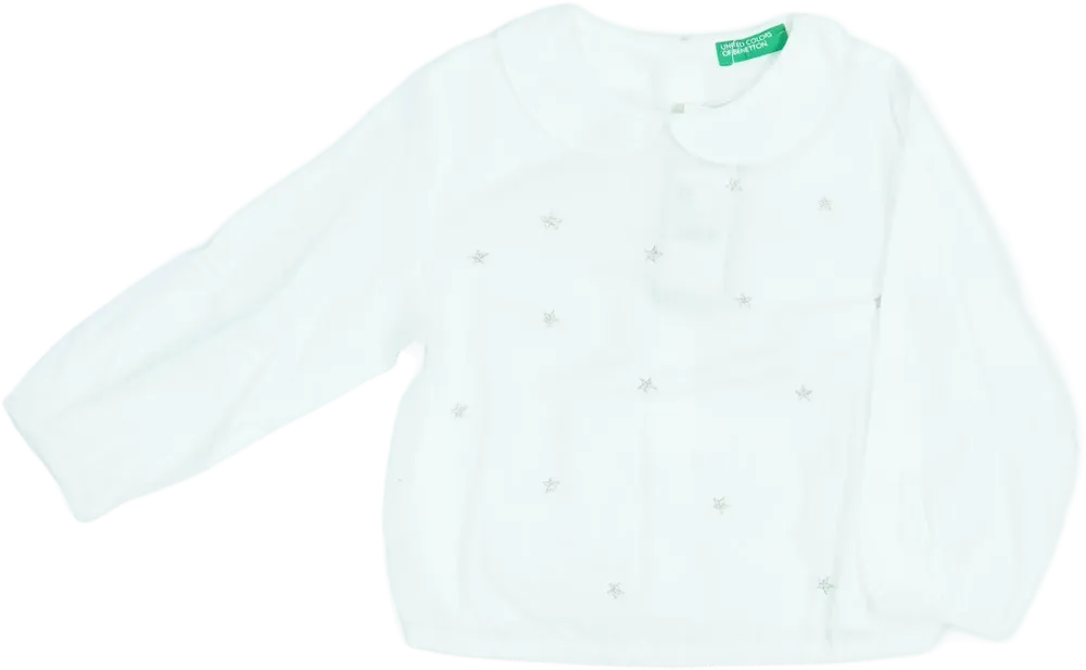 Fehér Benetton Blúz EU 86 / UK 12-18 hónap / US 18 hónap