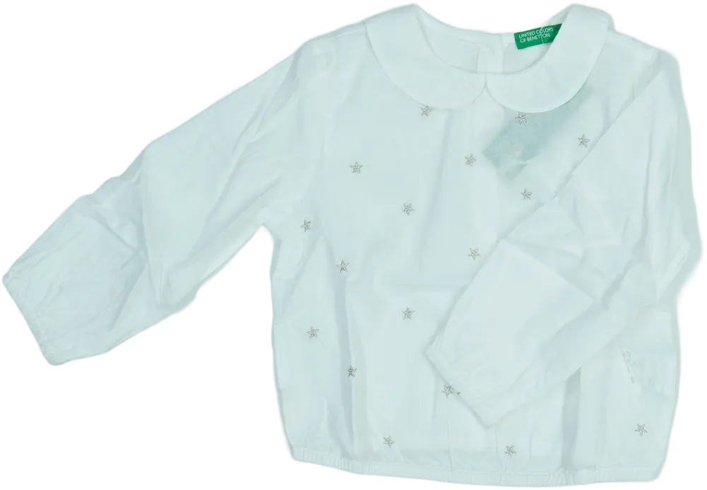 Fehér Benetton Blúz EU 92 / UK 2 év / US 2T