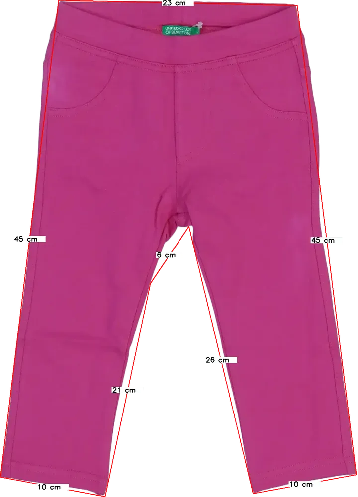 Rózsaszín Benetton Leggings EU 86 / UK 12-18 hónap / US 18 hónap