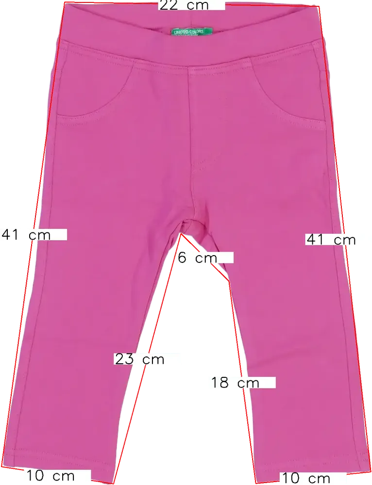 Rózsaszín Benetton Leggings EU 80 / UK 9-12 hónap / US 12 hónap