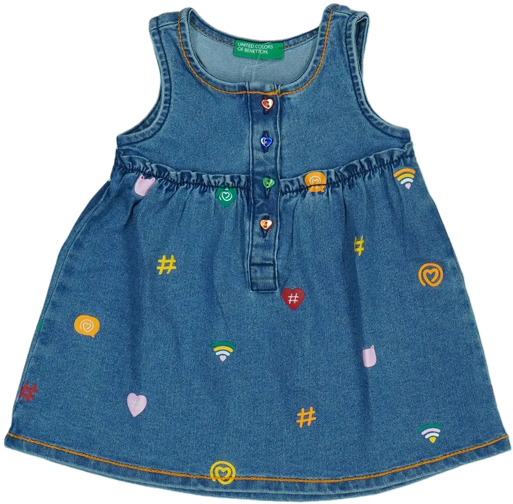 Kék Benetton Ruha EU 68 / UK 3-6 hónap / US 3-6 hónap