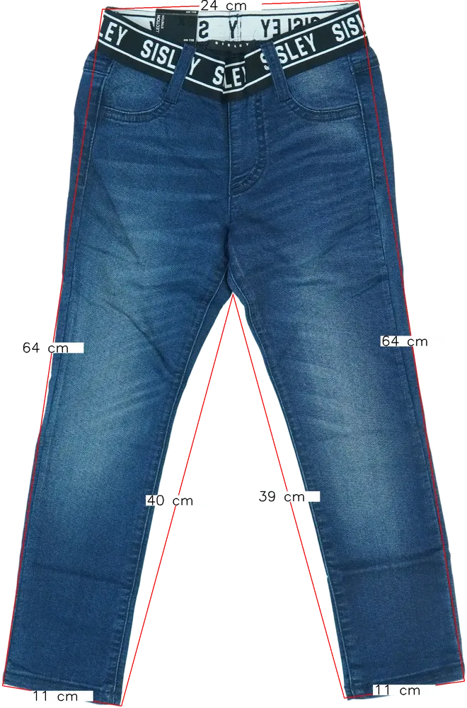 Kék Sisley Farmernadrág EU 110 / UK 5 év / US 5 év/XS