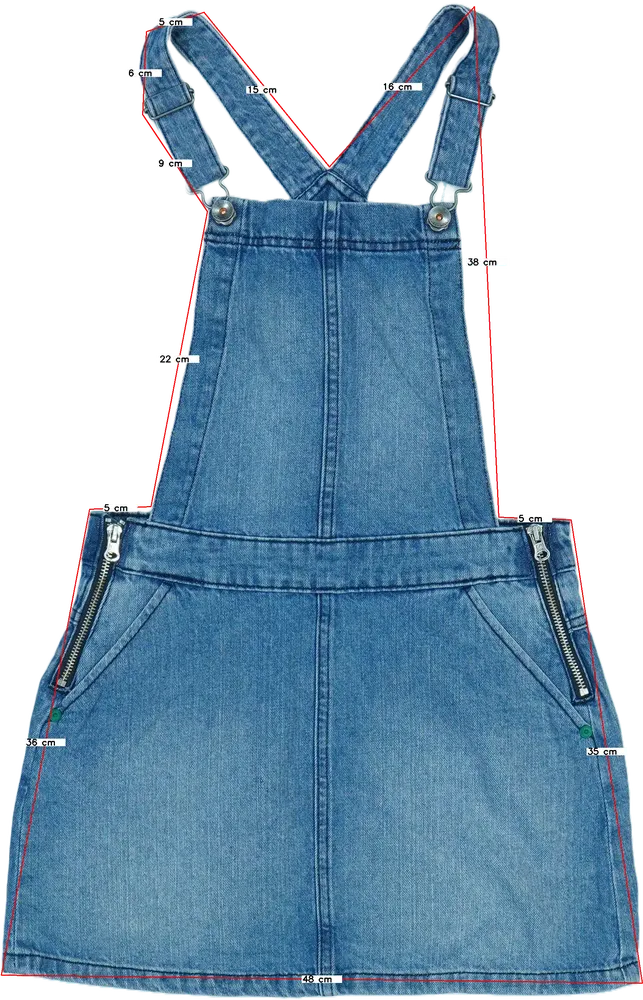 Kék Benetton Kantáros szoknya EU 152 / UK 12 év / US 12 év/L