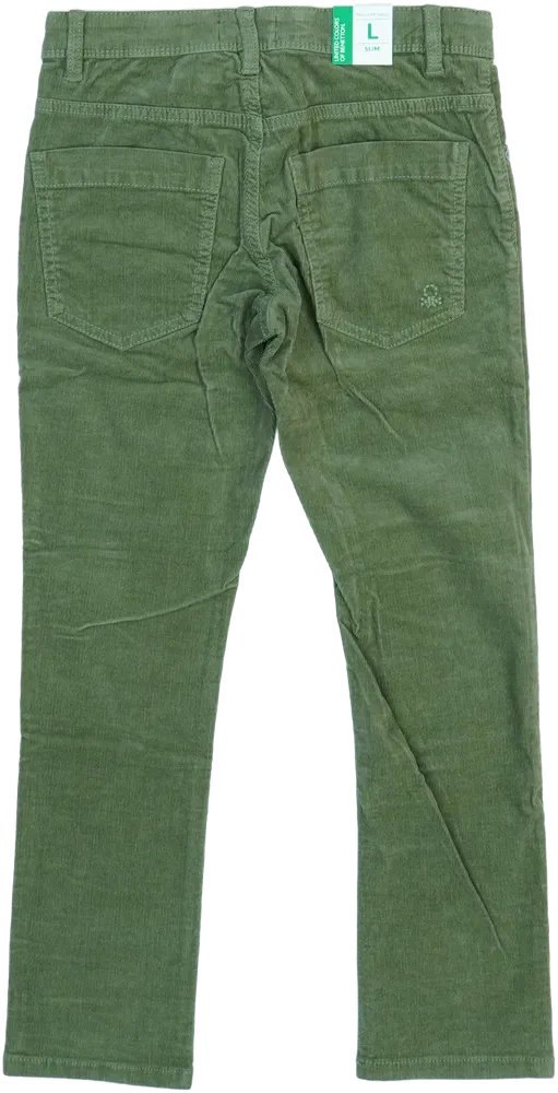 Zöld Benetton Hosszúnadrág EU 140 / UK 10 év / US 10 év/L