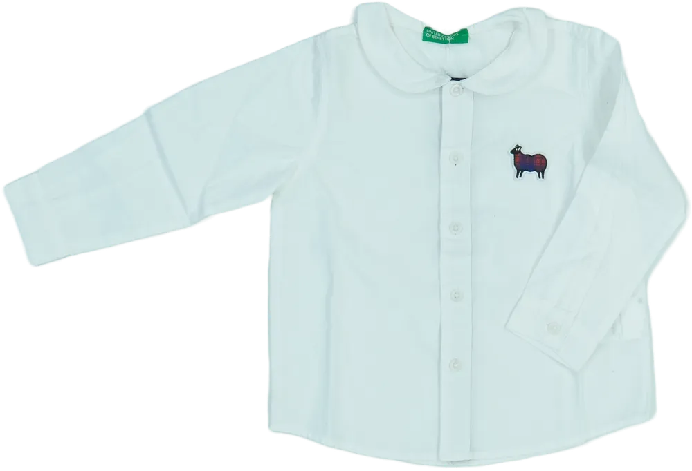 Fehér Benetton Blúz EU 86 / UK 12-18 hónap / US 18 hónap