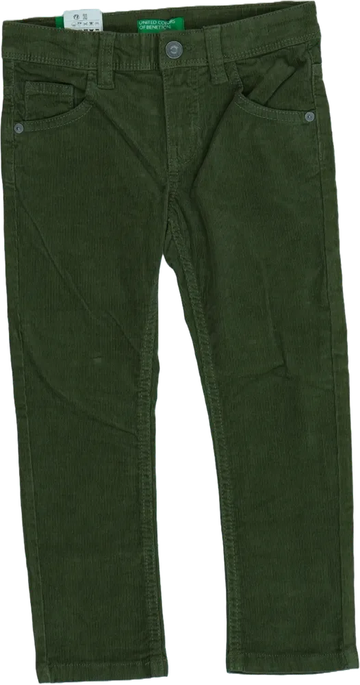 Zöld Benetton Hosszúnadrág EU 110 / UK 5 év / US 5 év/XS