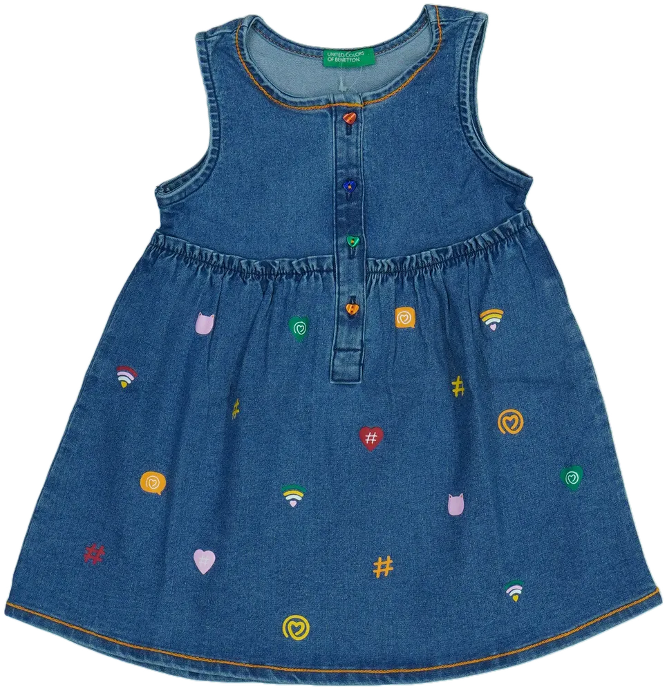 Kék Benetton Ruha EU 92 / UK 2 év / US 2T