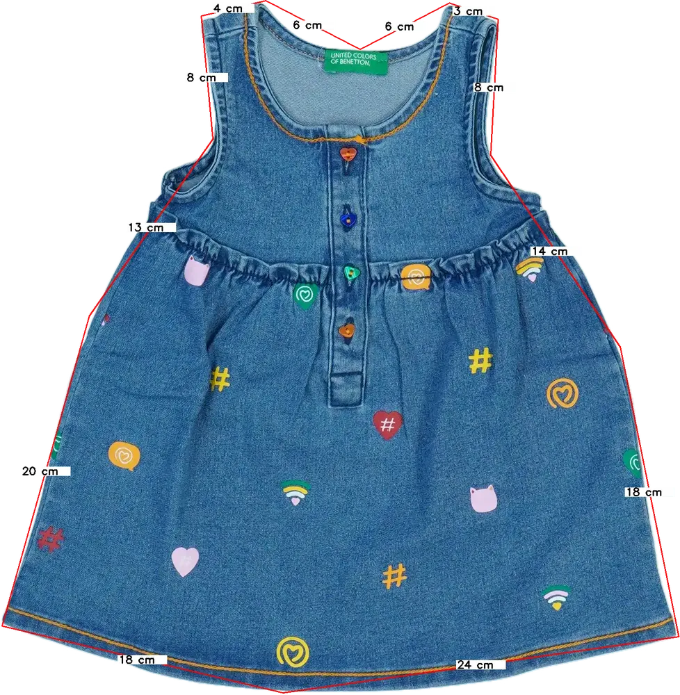 Kék Benetton Ruha EU 74 / UK 6-9 hónap / US 6-9 hónap