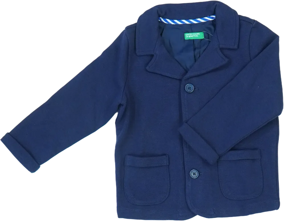 Kék Benetton Blézer és Zakó EU 92 / UK 2 év / US 2T