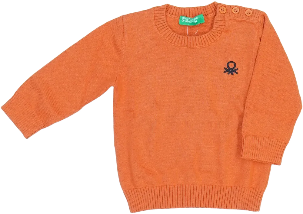 Sárga (narancs) Benetton Pulóver EU 68 / UK 3-6 hónap / US 3-6 hónap