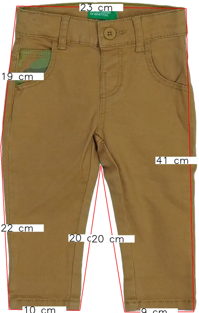 Barna Benetton Hosszúnadrág EU 74 / UK 6-9 hónap / US 6-9 hónap