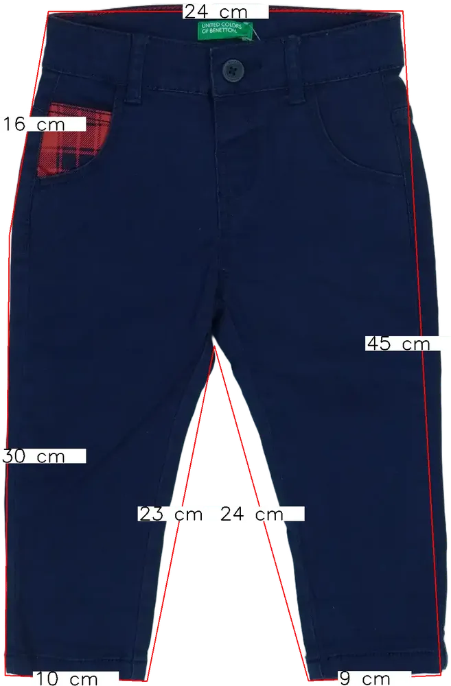 Kék Benetton Farmernadrág EU 80 / UK 9-12 hónap / US 12 hónap