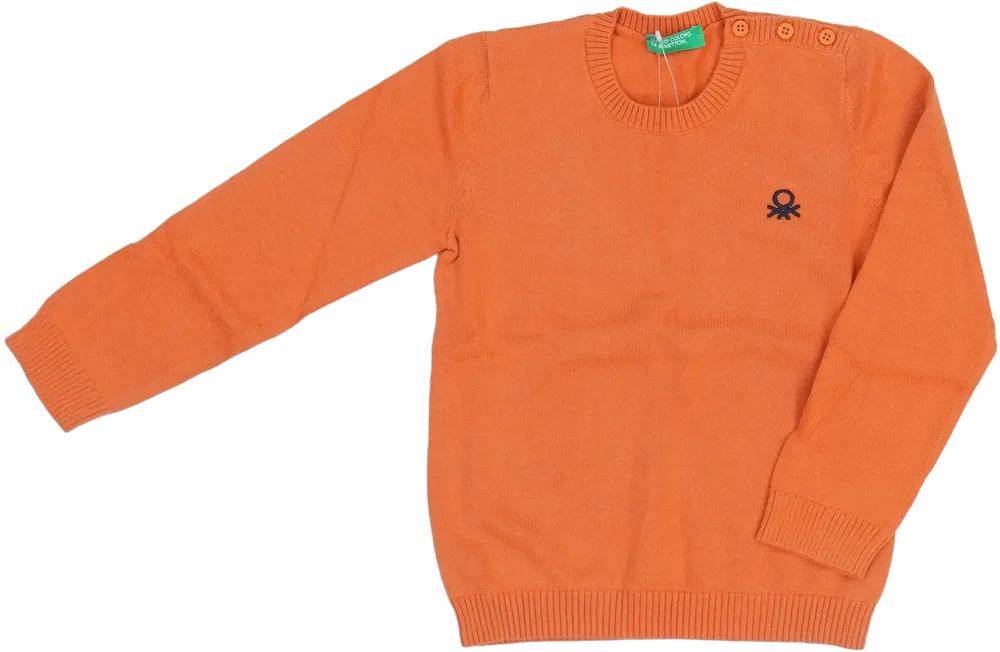 Sárga (narancs) Benetton Pulóver EU 98 / UK 3 év / US 3T