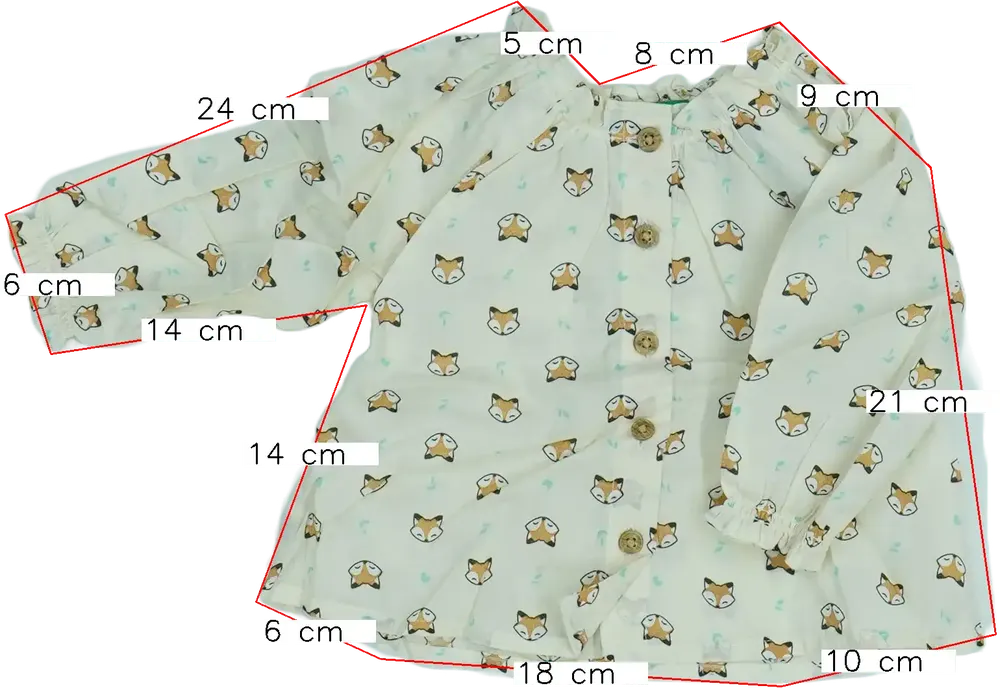 Barna Benetton Blúz EU 68 / UK 3-6 hónap / US 3-6 hónap