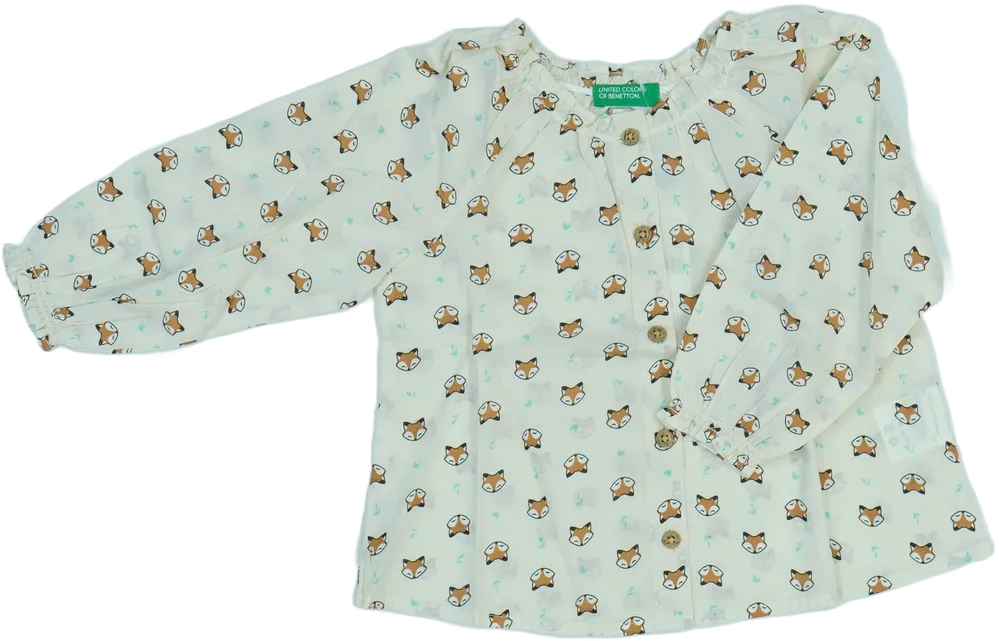Barna Benetton Blúz EU 86 / UK 12-18 hónap / US 18 hónap