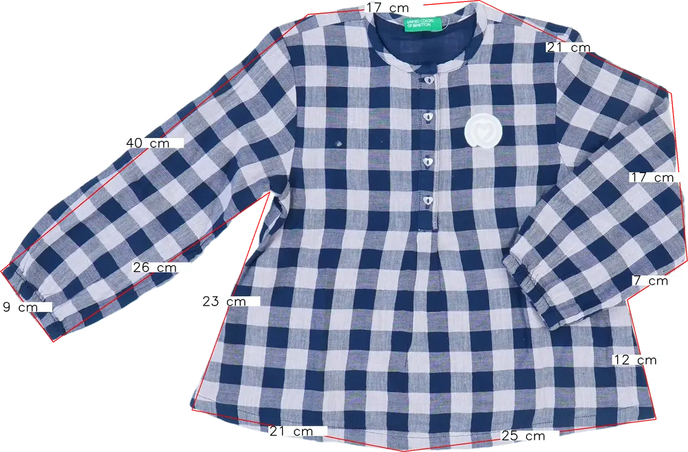 Többszínű Benetton Blúz EU 104 / UK 4 év / US 4T/XS