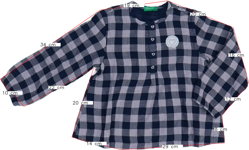 Rózsaszín Benetton Tunika EU 98 / UK 3 év / US 3T