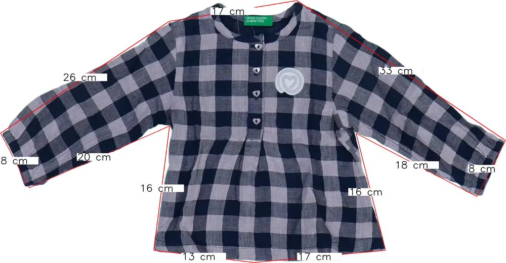 Rózsaszín Benetton Tunika EU 80 / UK 9-12 hónap / US 12 hónap