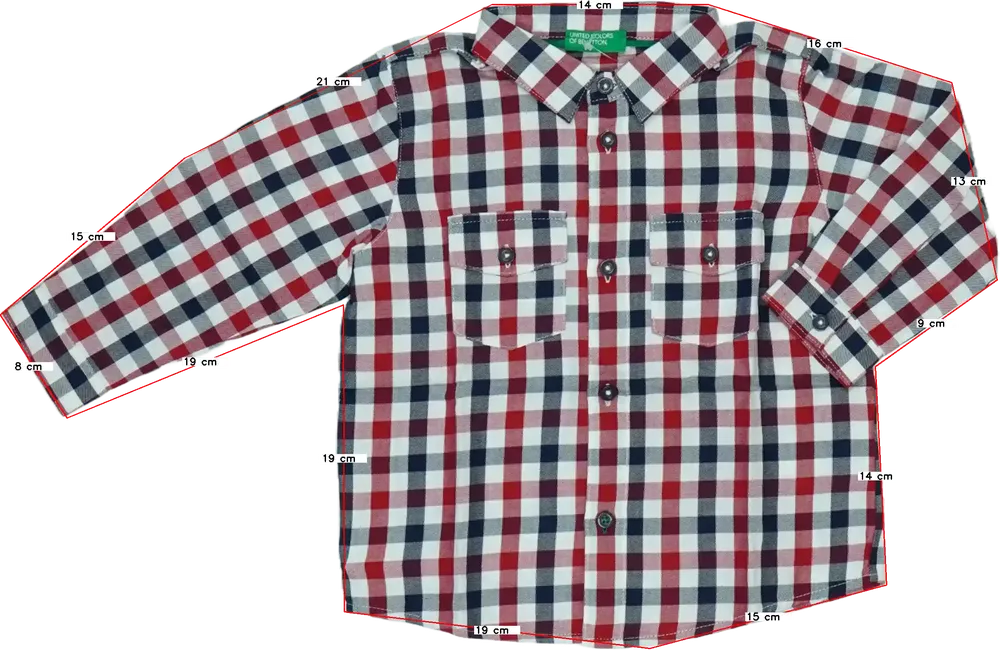 Többszínű Benetton Ing EU 86 / UK 12-18 hónap / US 18 hónap