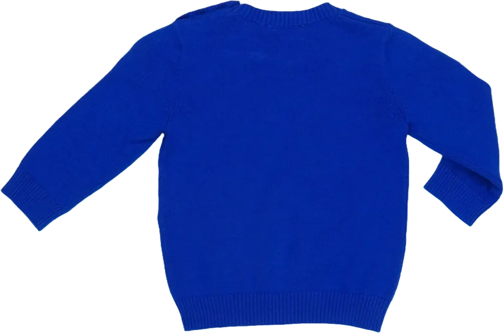 Kék Benetton Pulóver EU 68 / UK 3-6 hónap / US 3-6 hónap