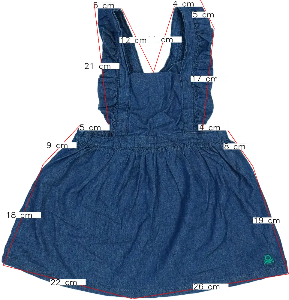Kék Benetton Kantáros szoknya EU 86 / UK 12-18 hónap / US 18 hónap