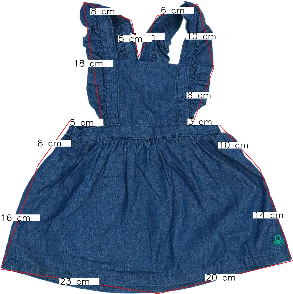 Kék Benetton Kantáros szoknya EU 74 / UK 6-9 hónap / US 6-9 hónap