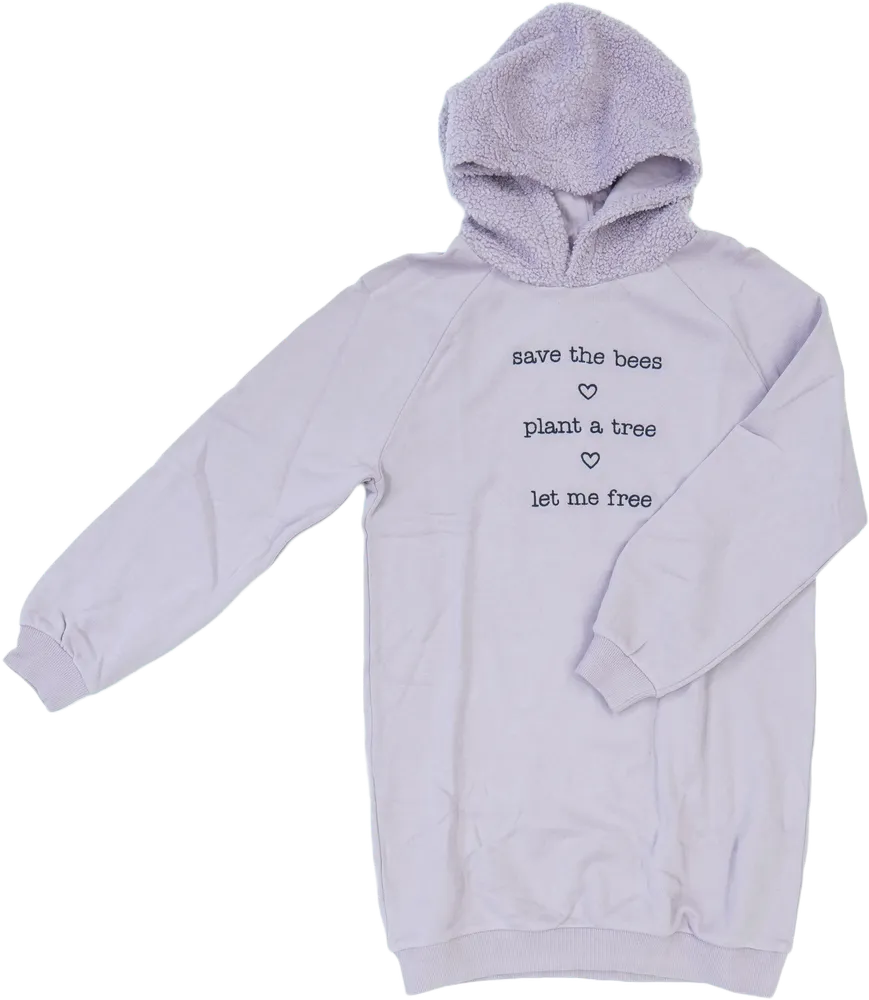 Lila Benetton Kapucnis pulóver EU 146 / UK 11 év / US 12 év/L