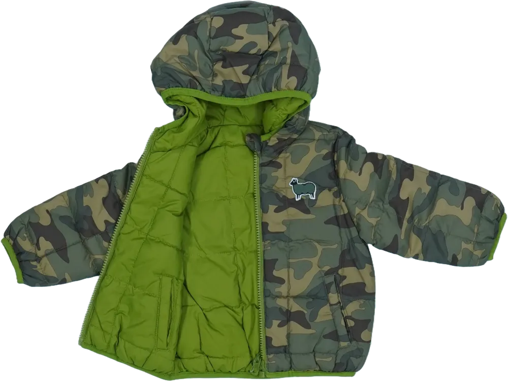 Terepszínű Benetton Átmeneti kabát EU 74 / UK 6-9 hónap / US 6-9 hónap