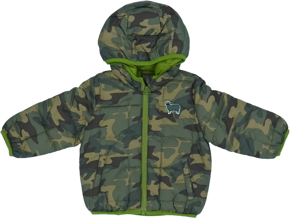 Terepszínű Benetton Átmeneti kabát EU 74 / UK 6-9 hónap / US 6-9 hónap