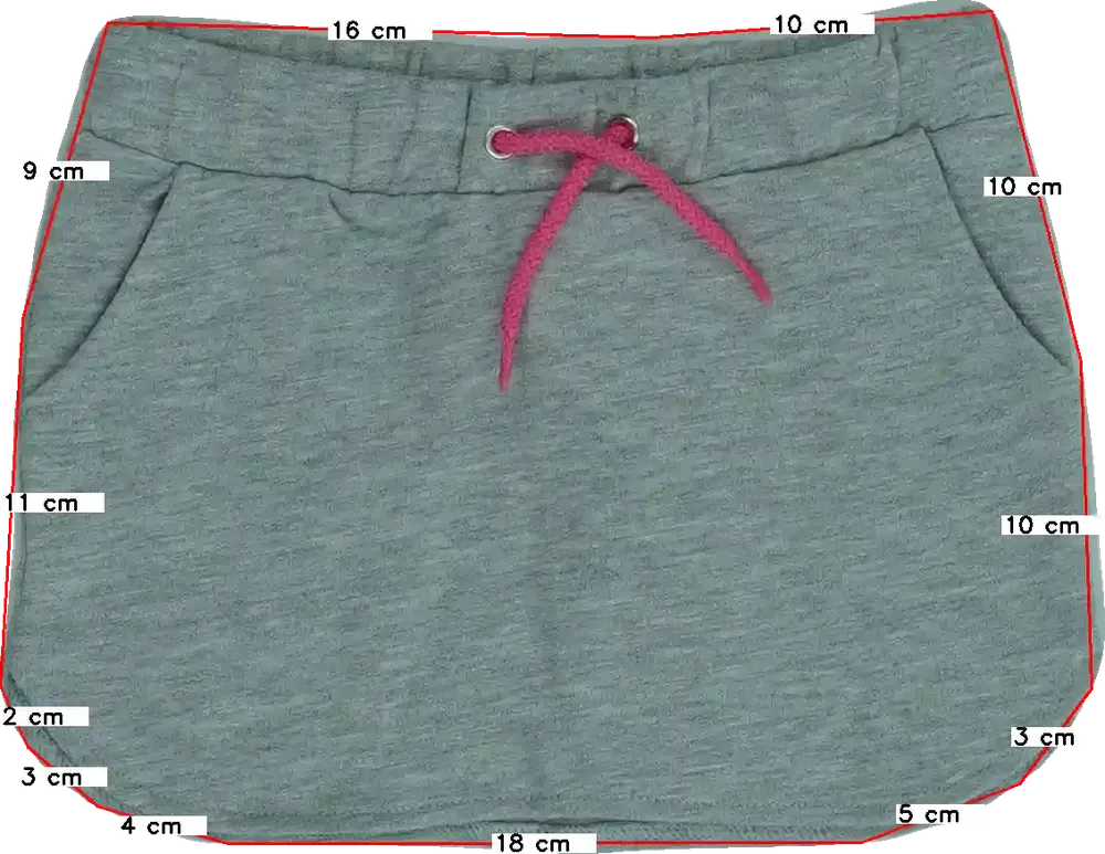 Szürke Benetton Szoknya EU 104 / UK 4 év / US 4T/XS