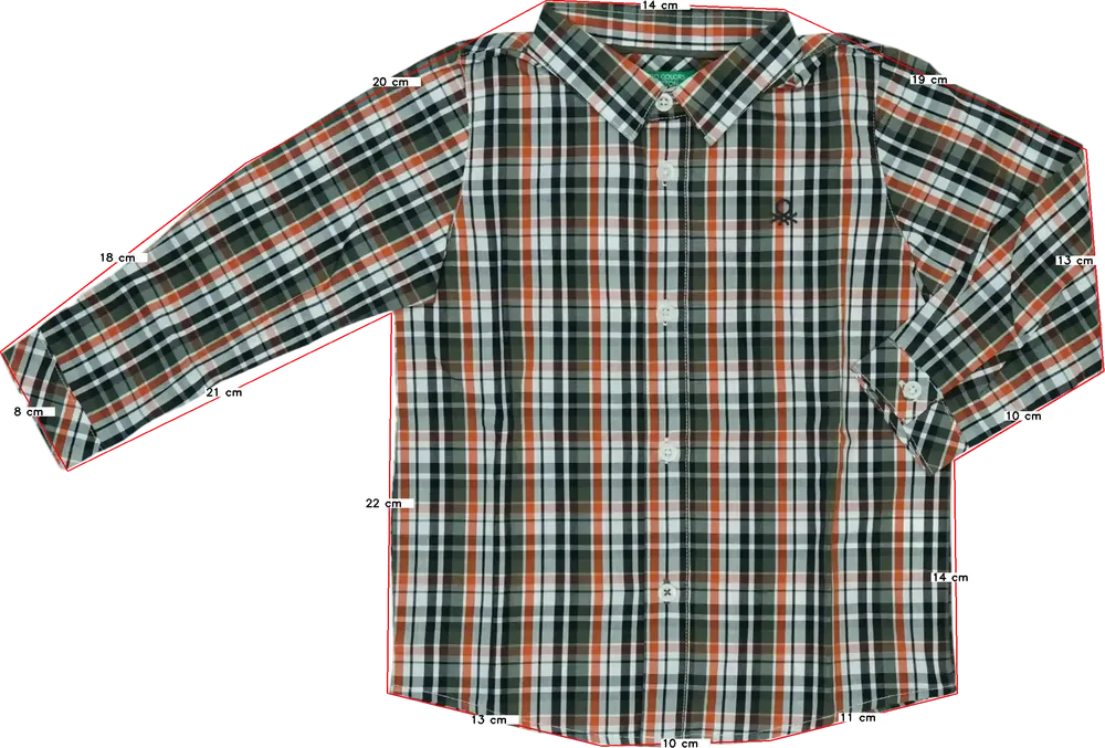 Többszínű Benetton Ing EU 92 / UK 2 év / US 2T