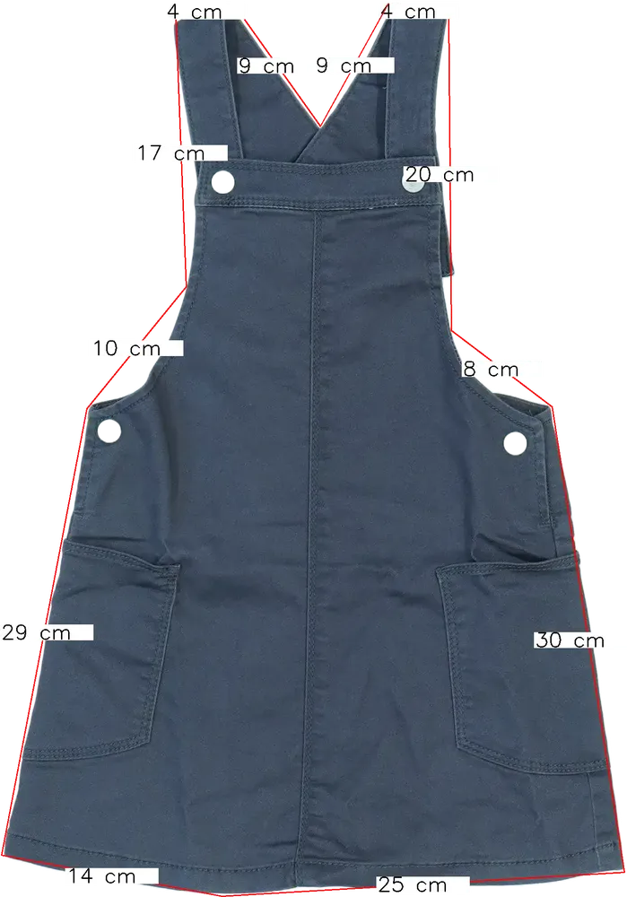 Szürke Benetton Kantáros szoknya EU 104 / UK 4 év / US 4T/XS