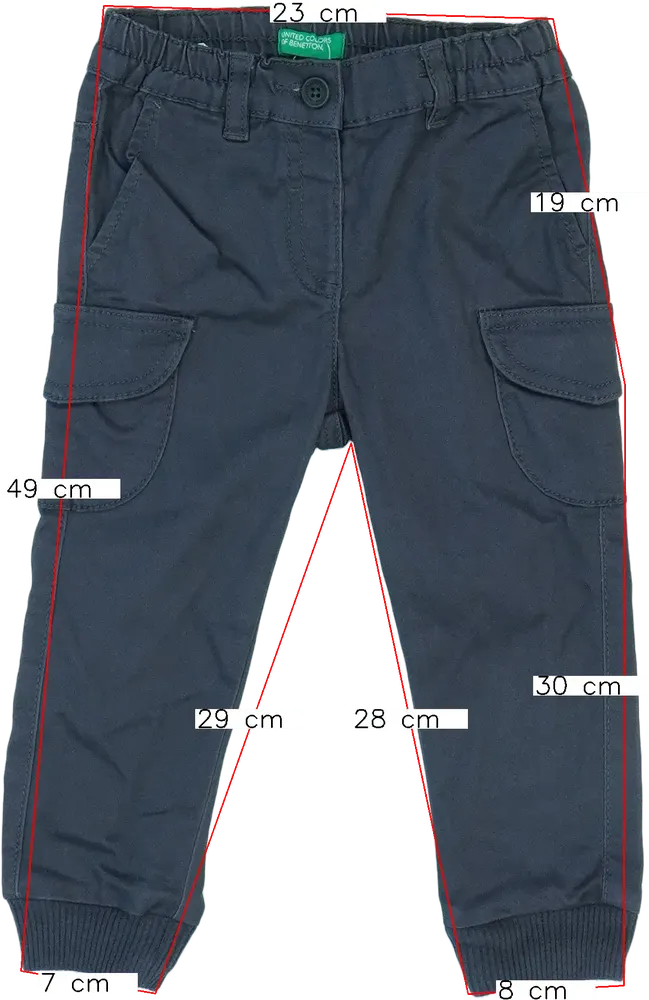 Szürke Benetton Hosszúnadrág EU 92 / UK 2 év / US 2T