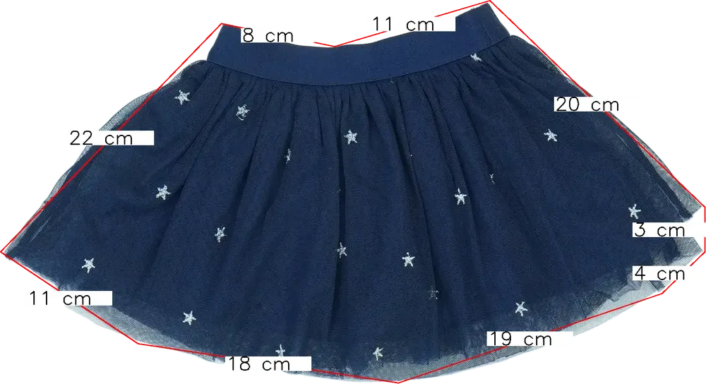 Kék Benetton Szoknya EU 74 / UK 6-9 hónap / US 6-9 hónap