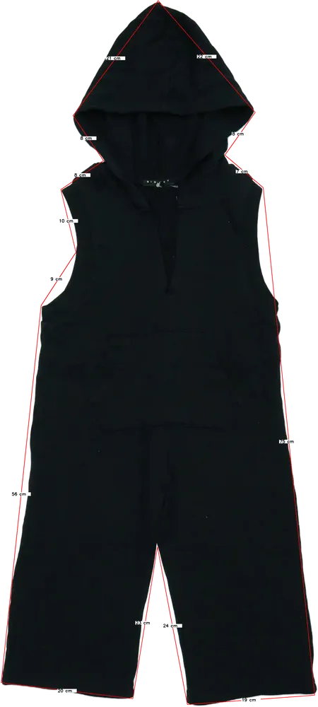 Fekete Sisley Playsuit / Jumpsuit EU 110 / UK 5 év / US 5 év/XS