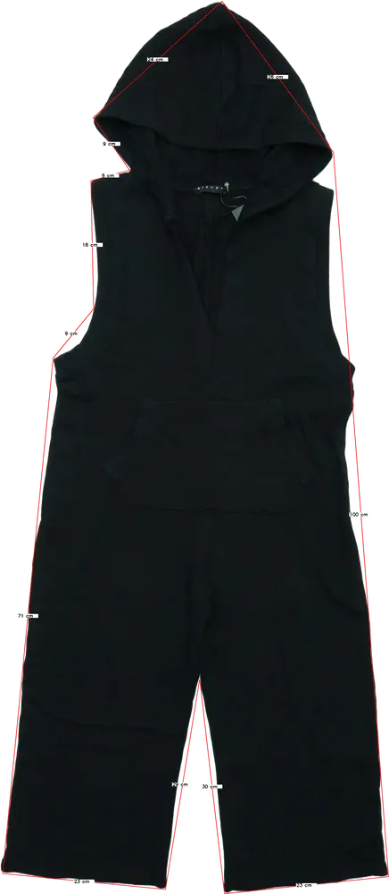 Fekete Sisley Playsuit / Jumpsuit EU 134 / UK 9 év / US 9 év/L