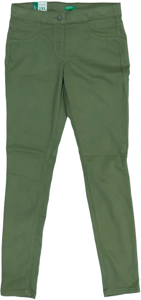 Zöld Benetton Hosszúnadrág EU 152 / UK 12 év / US 12 év/L