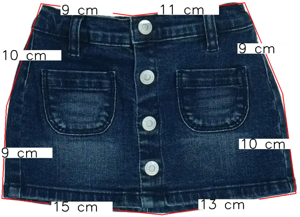 Kék Benetton Szoknya EU 68 / UK 3-6 hónap / US 3-6 hónap