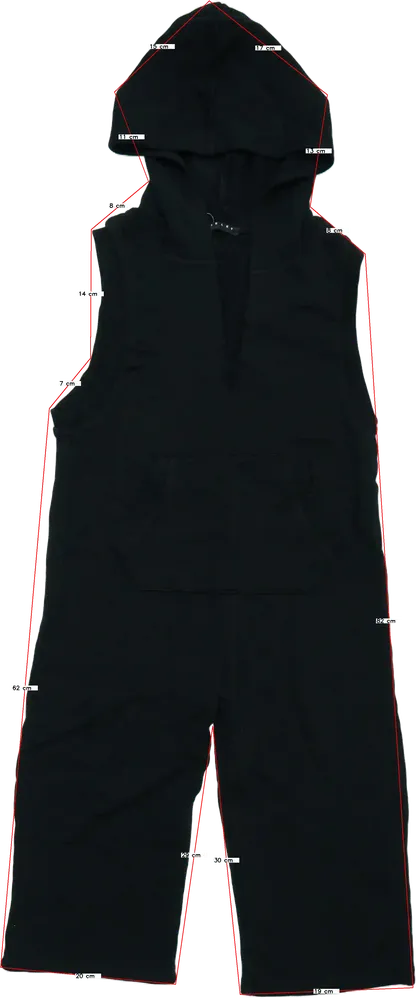 Fekete Sisley Playsuit / Jumpsuit EU 122 / UK 7 év / US 7 év/M