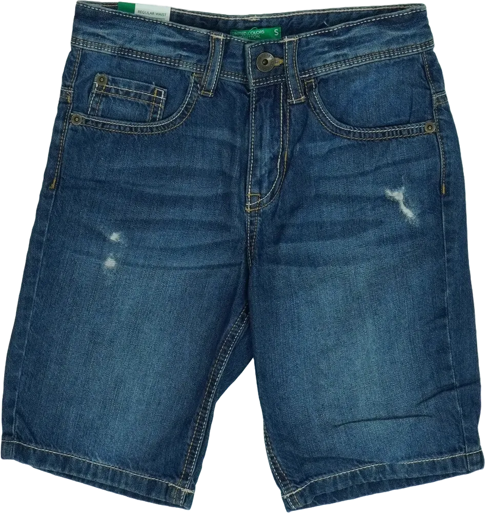 Kék Benetton Rövidnadrág EU 122 / UK 7 év / US 7 év/M