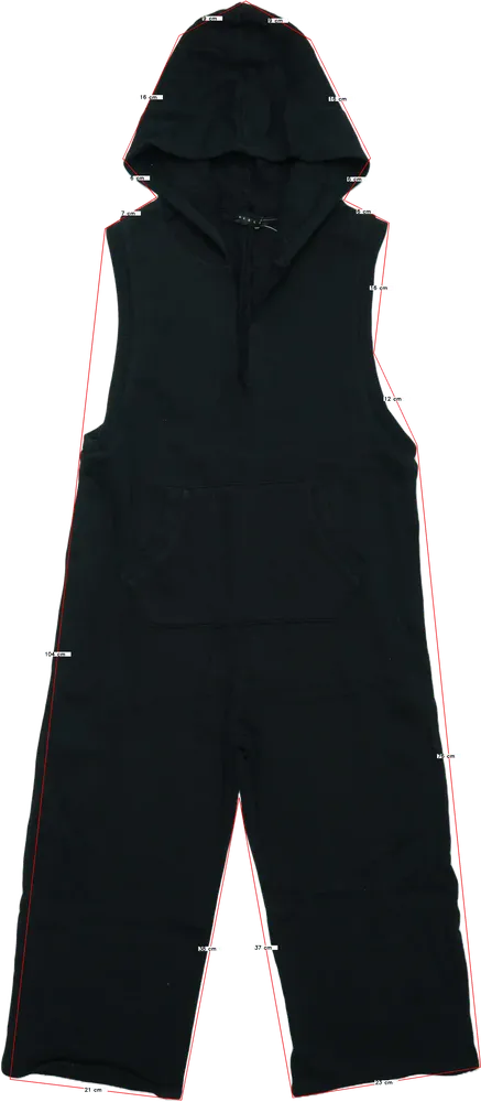 Fekete Sisley Playsuit / Jumpsuit EU 152 / UK 12 év / US 12 év/L